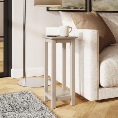 Palma Side Table Plant Stand Putty - Image 3