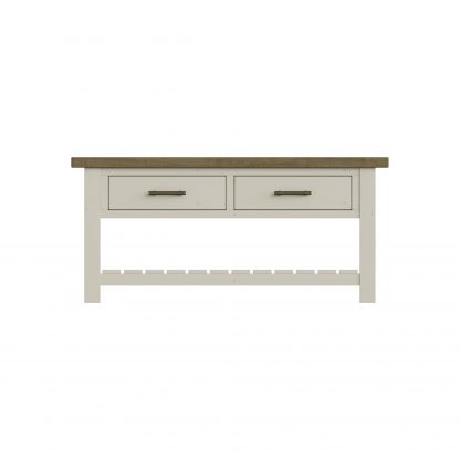 Purbeck Truffle 2 Drawer Coffee Table - Image 6
