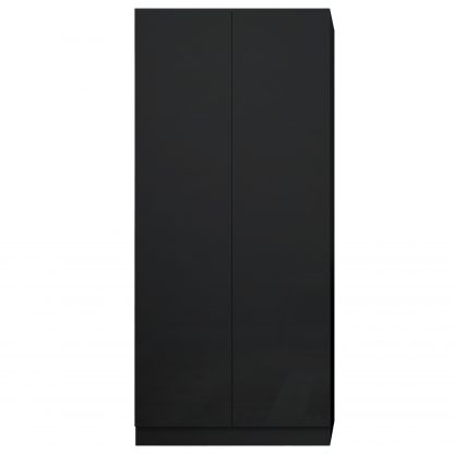 FWStyle Stora 2 Door Wardrobe - Black Gloss Front - Image 5