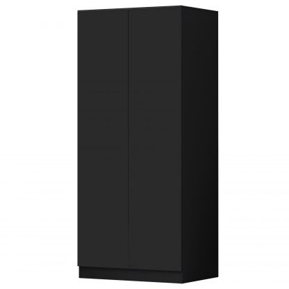 FWStyle Stora 2 Door Wardrobe - Matt Black - Image 5