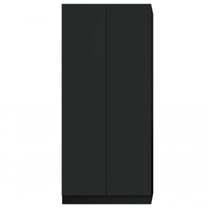 FWStyle Stora 2 Door Wardrobe - Matt Black - Image 4