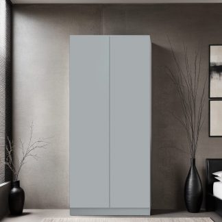 FWStyle Stora 2 Door Wardrobe - Matt Grey