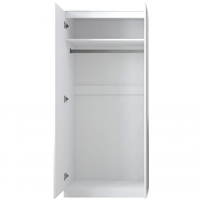 FWStyle Stora 2 Door Wardrobe - Matt White - Image 3
