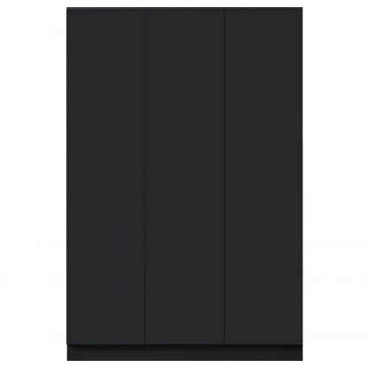 FWStyle Stora 3 Door Wardrobe - Matt Black - Image 4