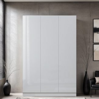 FWStyle Stora 3 Door Wardrobe - White Gloss Front