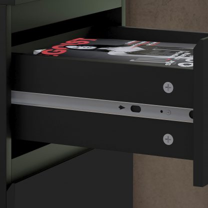 FWStyle Stora 4 Drawer Chest of Drawers - Matt Black - Image 5