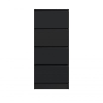 FWStyle Stora 4 Drawer Chest of Drawers - Matt Black - Image 3