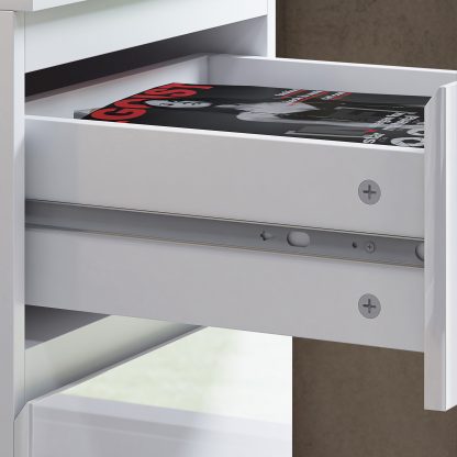 FWStyle Stora 4 Drawer Chest of Drawers - White Gloss Front - Image 5