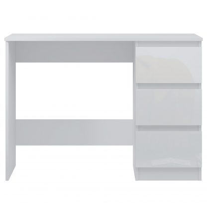 FWStyle Stora 3 Drawer Dressing Table - White Gloss Front - Image 3