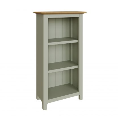 Taberno Oak 3 Tier Bookcase Sage Green - Image 5