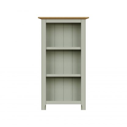 Taberno Oak 3 Tier Bookcase Sage Green - Image 4