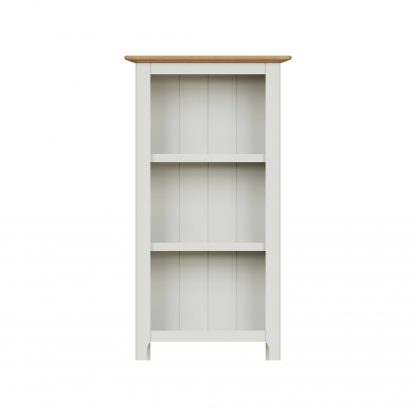 Taberno Oak 3 Tier Bookcase Linen White - Image 4