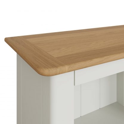Taberno Oak 3 Tier Bookcase Linen White - Image 6