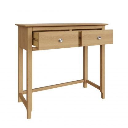 Taberno 2 Drawer Dressing Table Natural Oak - Image 3