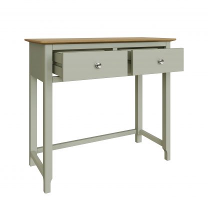 Taberno 2 Drawer Dressing Table Sage Green - Image 3