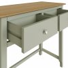 Taberno 2 Drawer Dressing Table Sage Green - Image 7