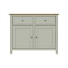 Taberno Oak 2 Door 2 Drawer Sideboard Sage Green - Image 5