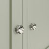 Taberno Oak 2 Door 2 Drawer Sideboard Sage Green - Image 7