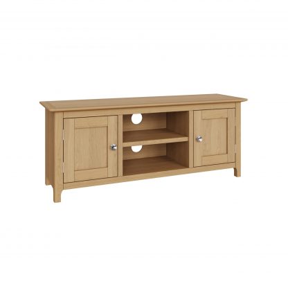 Taberno Oak 2 Door TV Unit Natural Oak - Image 7