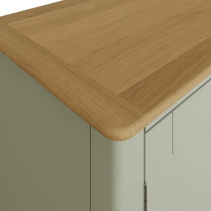 Taberno Oak 2 Door TV Unit Sage Green - Image 2