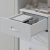 FWStyle Tunis 5 Drawer Tallboy Slim Chest Of Drawers - Matt White - Image 5