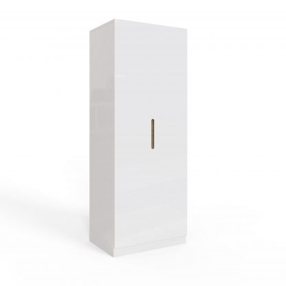 FWStyle Veloce 2 Door Double Wardrobe - White Gloss, Quick Click Assembly - Image 4
