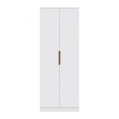 FWStyle Veloce 2 Door Double Wardrobe - White Gloss, Quick Click Assembly - Image 3