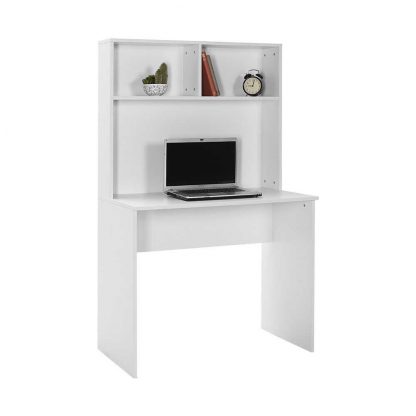Adore Matt White Study Desk with Storage Hutch - Image 4
