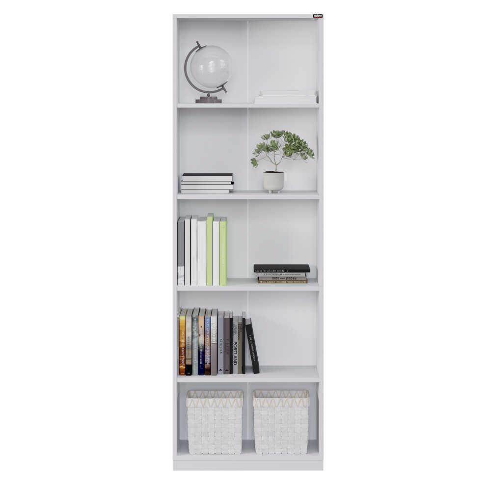 Adore Matt White 5 Tier Bookcase Shelving Unit - Image 4