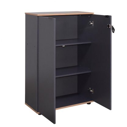 Adore Rio Anthracite Grey Office Filing Cabinet - Lockable Storage - Image 5
