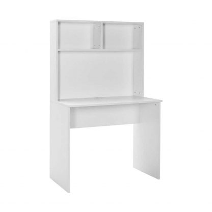 Adore Matt White Study Desk with Storage Hutch - Image 6