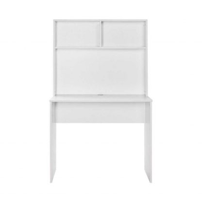 Adore Matt White Study Desk with Storage Hutch - Image 5