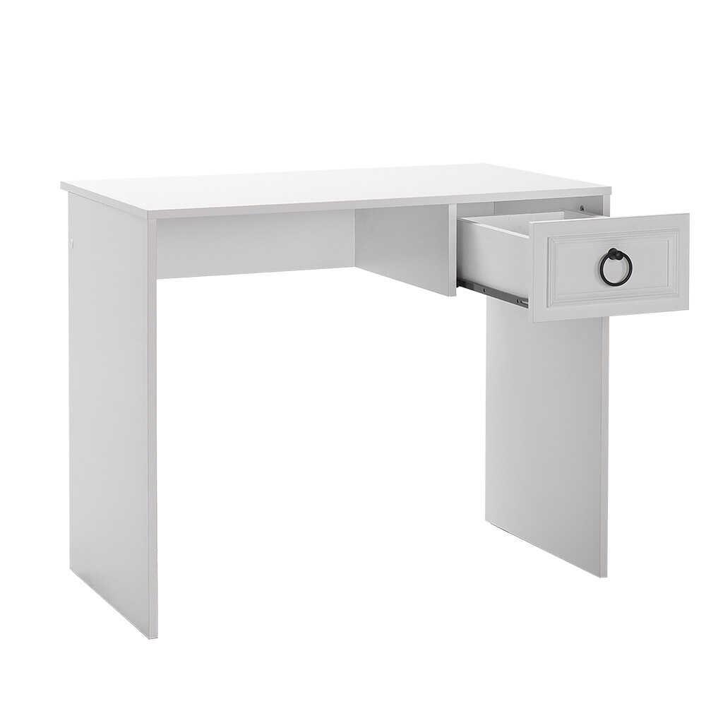 Adore Matt White Laptop Study Desk with 1 Drawer - Image 10