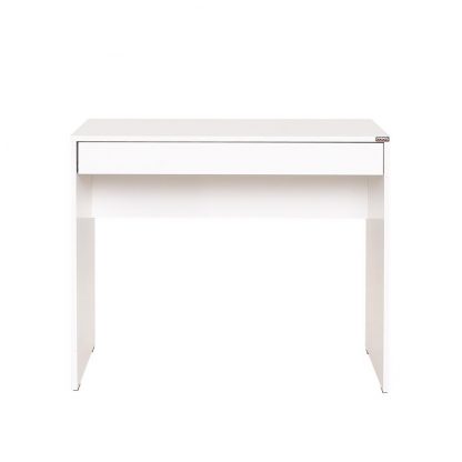 Adore Matt White Laptop Study Desk with Full Width Drawer - Image 6
