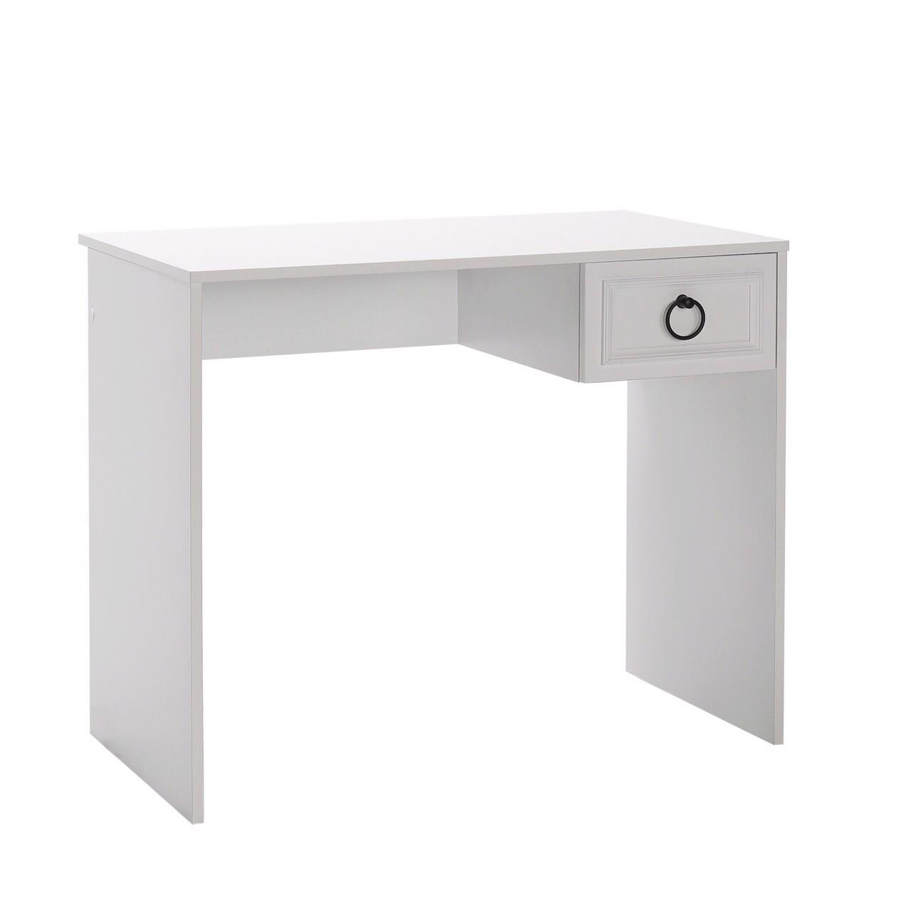 Adore Matt White Laptop Study Desk with 1 Drawer - Image 8