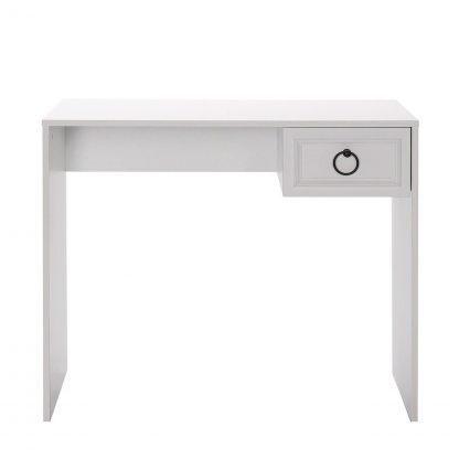Adore Matt White Laptop Study Desk with 1 Drawer - Image 5