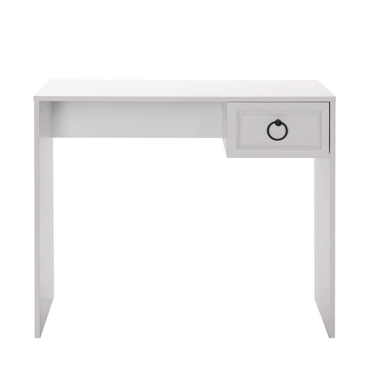 Adore Matt White Laptop Study Desk with 1 Drawer - Image 5