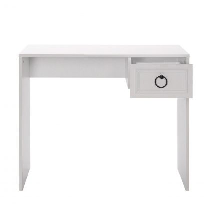 Adore Matt White Laptop Study Desk with 1 Drawer - Image 9