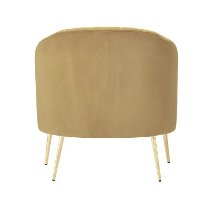 Loretta Tub Chair Mustard Velvet Armchair - Image 7