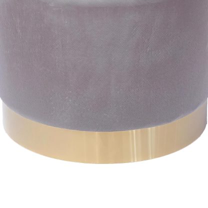 Loretta Barrel Chair Grey Velvet Accent Chair - Image 4