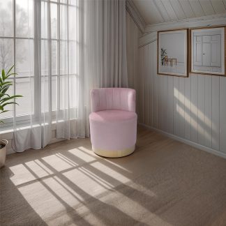 Loretta Barrel Chair Dusty Pink Accent Chair