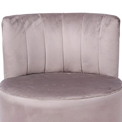 Loretta Barrel Chair Mink Accent Chair - Image 5