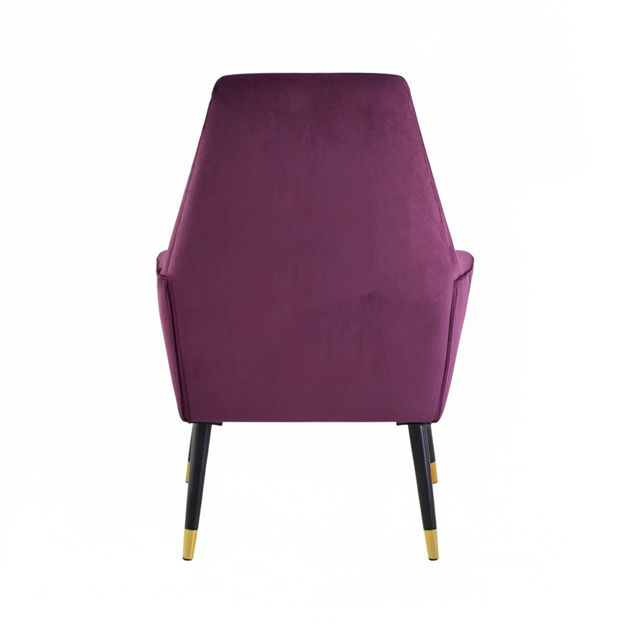 Loretta Accent Chair Red Wine Velvet Button Detail Armchair - Image 4