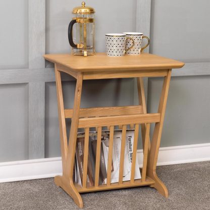 Hudson Ash Magazine Rack Table