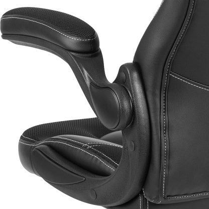 X10 Black Faux Leather Racer Style Gaming Office Chair - Image 9