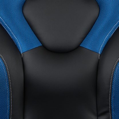 X10 Black & Blue Faux Leather Racer Style Gaming Office Chair - Image 11