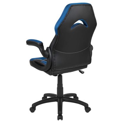X10 Black & Blue Faux Leather Racer Style Gaming Office Chair - Image 7