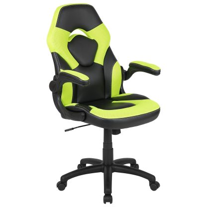 X10 Black & Green Faux Leather Racer Style Gaming Office Chair - Image 4