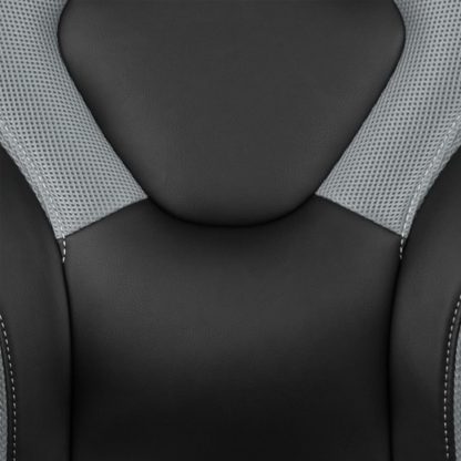 X10 Black & Grey Faux Leather Racer Style Gaming Office Chair - Image 11