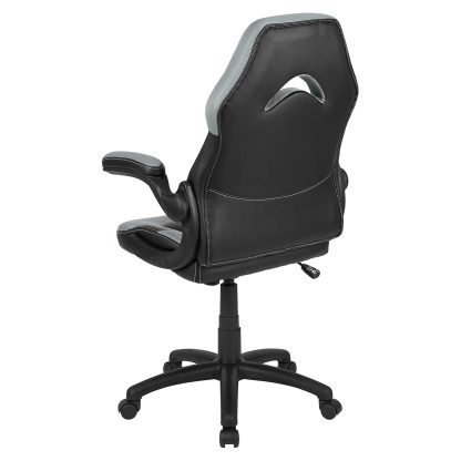 X10 Black & Grey Faux Leather Racer Style Gaming Office Chair - Image 7